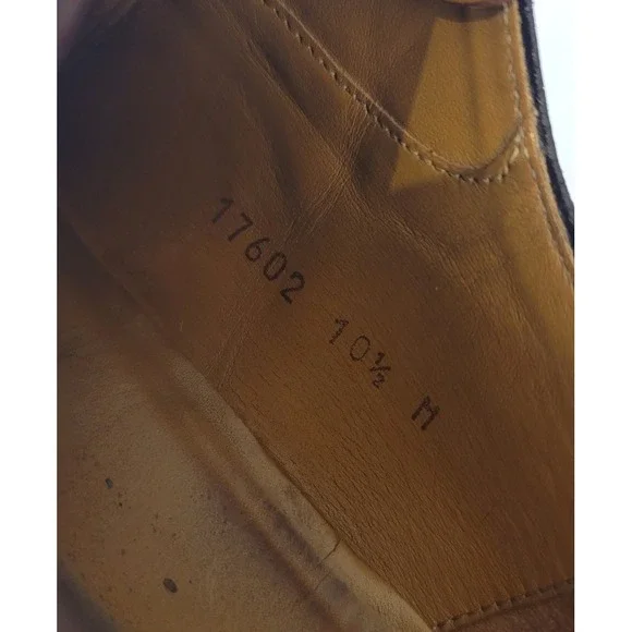 Magnanni Men's Tan Double Monk Cap Toe Brown Leather Shoes Size 10.5 M 17602‎